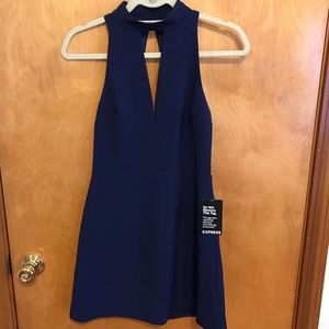 Express Women’s Navy Mini Evening Dress